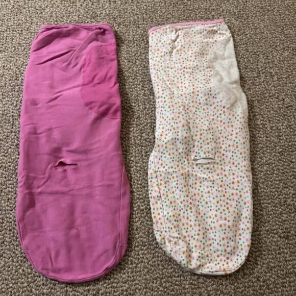 Bundle of 2 SwaddleMe Infant Velcro Wrap Swaddles Size Large - Picture 2 of 5